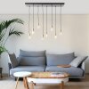 Brilliant Darcia Pendant Light black, 8-light sources