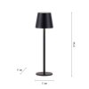 Leuchten-Direkt EURIA Table lamp LED black, 1-light source