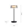 Leuchten-Direkt DORA Table lamp LED black, 1-light source