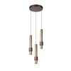 Lucide MARGARY Pendant Light LED Mocha, 3-light sources