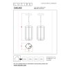 Lucide GARLAND outdoor Pendant Light black, 1-light source