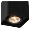 Lucide LEEDS outdoor ceiling light LED black, 1-light source