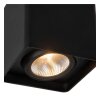 Lucide LEEDS outdoor ceiling light LED black, 1-light source