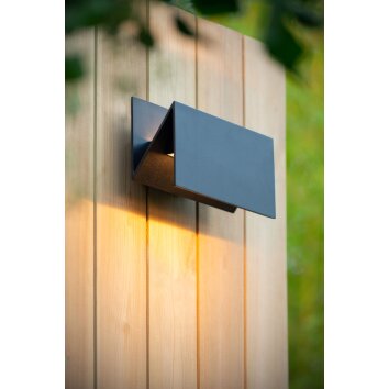 Lucide SWINDON Outdoor Wall Light LED black, 1-light source