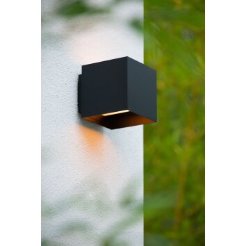 Lucide EXETER Outdoor Wall Light black, 1-light source