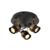 Lucide TUNDRAN Ceiling Light black, 3-light sources