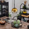 Koyoto Pendant Light glass 15 cm stainless steel, black, 1-light source