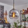 Koyoto Pendant Light glass 20 cm antique brass, 1-light source