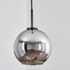 Koyoto Pendant Light glass 20 cm stainless steel, black, 1-light source
