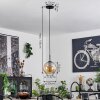 Koyoto Pendant Light glass 20 cm stainless steel, black, 1-light source