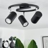 Javel Ceiling Light black, 3-light sources