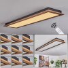Salmi Ceiling Light LED Wood like finish, 1-light source, Remote control