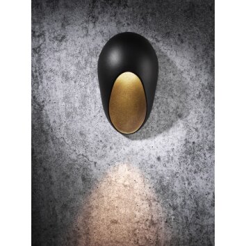 Nordlux TOPAZ outdoor wall light black, 1-light source