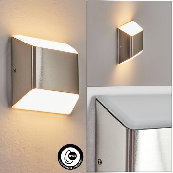 Yobo Outdoor Wall Light LED stainless steel, 1-light source