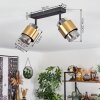 Traak Ceiling Light black, 2-light sources