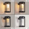Lokpano Outdoor Wall Light LED black, 1-light source, Motion sensor, Colour changer