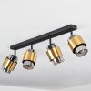 Traak Ceiling Light black, 4-light sources