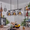 Koyoto Pendant Light glass 20 cm Smoke-coloured, 3-light sources