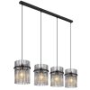 Globo GORLEY Pendant Light black, 4-light sources