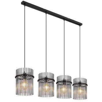 Globo GORLEY Pendant Light black, 4-light sources