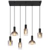 Globo CLASSIS Pendant Light black, 6-light sources