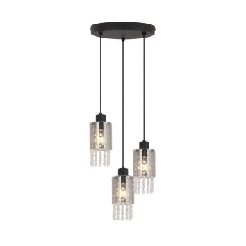 Globo BACKEY Pendant Light black, 3-light sources