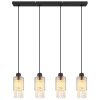 Globo BACKEY Pendant Light black, 4-light sources
