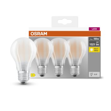 OSRAM Set of 3 LED E27 11 Watt 2700 Kelvin 1521 Lumen