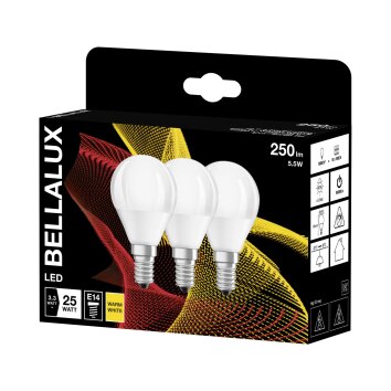 BELLALUX Set of 3 LED E14 3,3 Watt 2700 Kelvin 250 Lumen