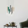 Brilliant Inez Pendant Light LED silver, 7-light sources