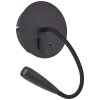 Brilliant Jutta Wall Light LED black, 1-light source