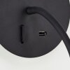 Brilliant Jutta Wall Light LED black, 1-light source