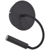 Brilliant Jutta Wall Light LED black, 1-light source
