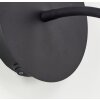 Brilliant Jutta Wall Light LED black, 1-light source