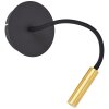 Brilliant Jutta Wall Light LED black, 1-light source
