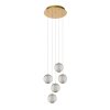 Lucide CINTRA Pendant Light LED gold, 5-light sources