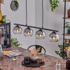 Koyoto Pendant Light glass 15 cm Smoke-coloured, 4-light sources