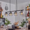 Koyoto Pendant Light glass 15 cm Smoke-coloured, 4-light sources
