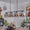Koyoto Pendant Light glass 20 cm Smoke-coloured, 4-light sources