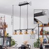 Koyoto Pendant Light glass 15 cm Amber, 4-light sources