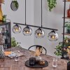 Koyoto Pendant Light glass 15 cm Smoke-coloured, 4-light sources