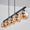 Koyoto Pendant Light glass 15 cm Amber, 5-light sources