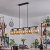 Koyoto Pendant Light glass 20 cm Amber, 5-light sources