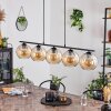 Koyoto Pendant Light glass 20 cm Amber, 5-light sources