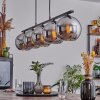 Koyoto Pendant Light glass 20 cm Smoke-coloured, 5-light sources