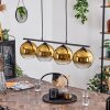Koyoto Pendant Light glass 20 cm gold, 4-light sources