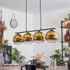 Koyoto Pendant Light glass 20 cm gold, 4-light sources