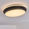 Caucete outdoor ceiling light LED black, 1-light source