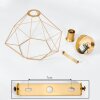 Koulamon Ceiling Light brass, 1-light source