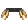 Globo MILLEY Wall Light brass, black, 2-light sources